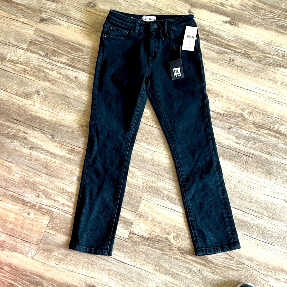 DL1961 Boys HAWKE Skinny Jeans (Black)- Size 7